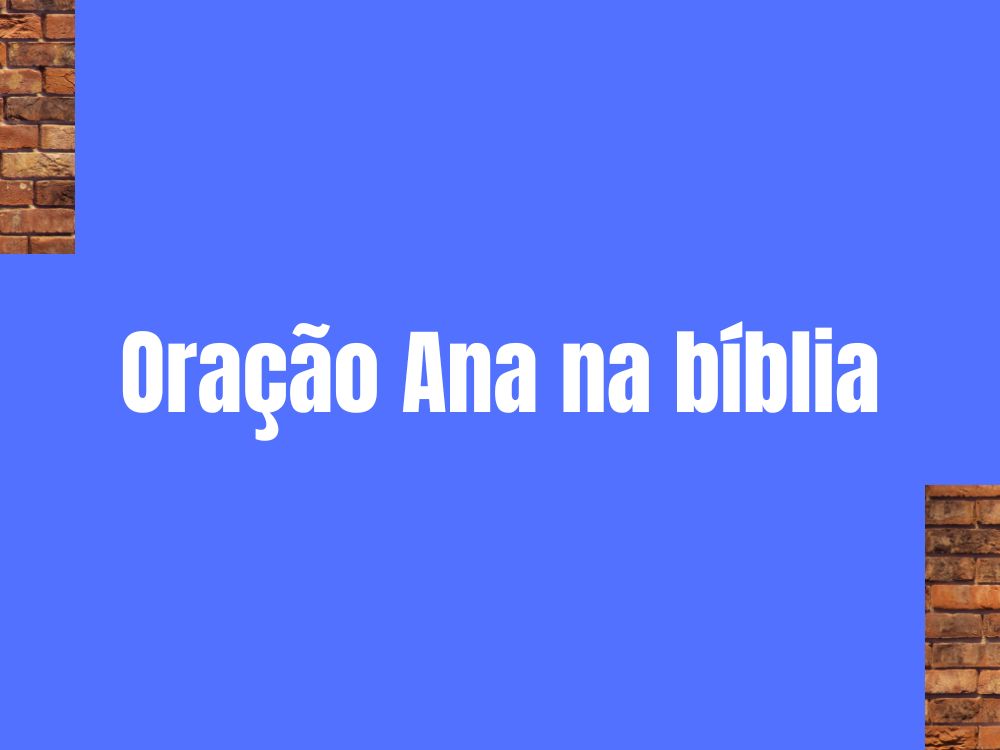 Oração ana na bíblia